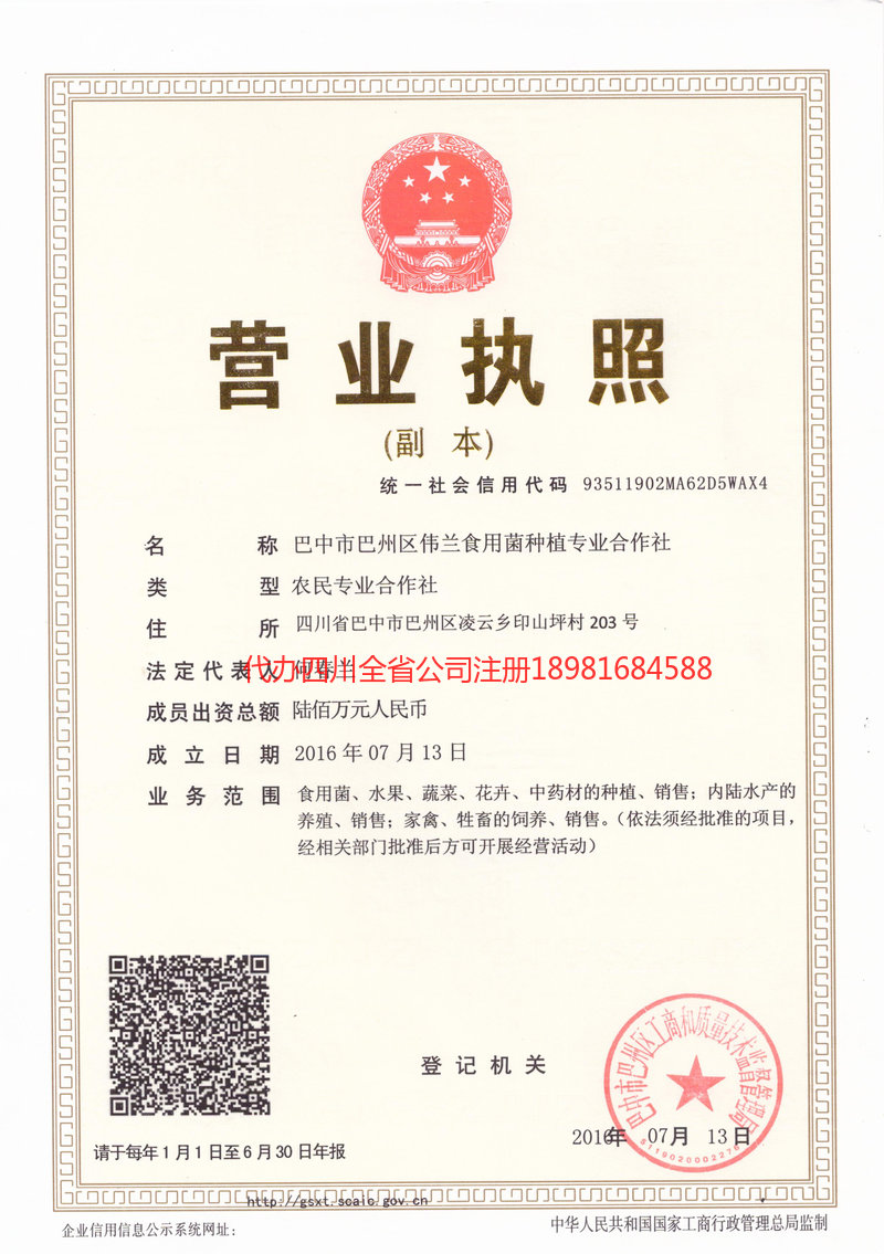 蚌埠蚌埠伟兰食用菌种植专业合作社